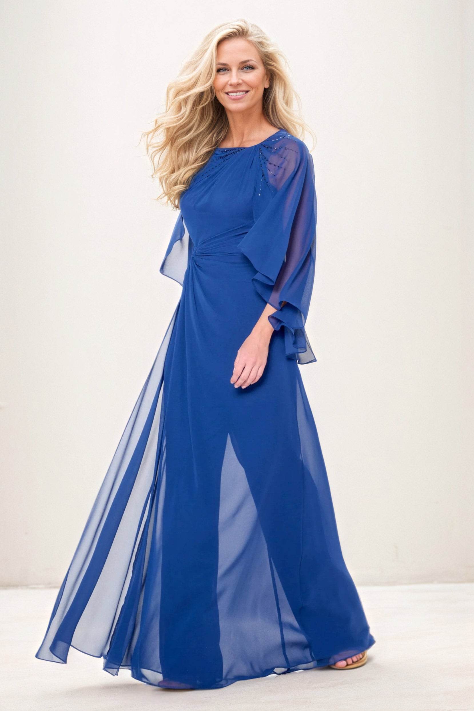 Jumpsuit Maxi Chiffon Mother of the Bride Dresses CM0392 - COCOMELODY